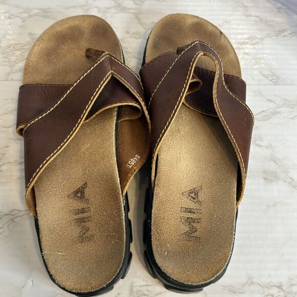 mia ladies chunky platform open toe sandals size 10 M y2k cute retro - Picture 9 of 9